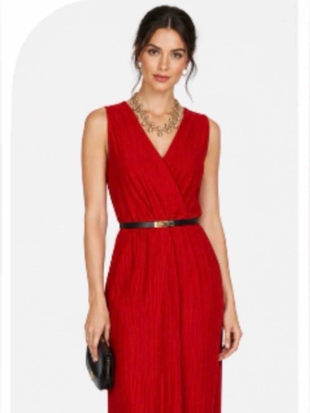 Wedding Guest Season 🎶 Red Sleeveless Jumpsuit. Gorgeous for Date Night!👌 Also